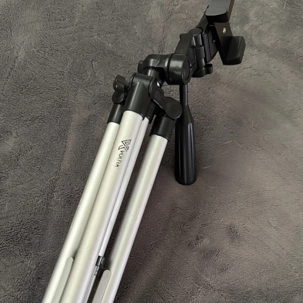 Bundle 2 Silver and Black Camera Tripod